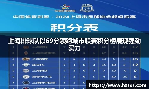 上海排球队以69分领跑城市联赛积分榜展现强劲实力